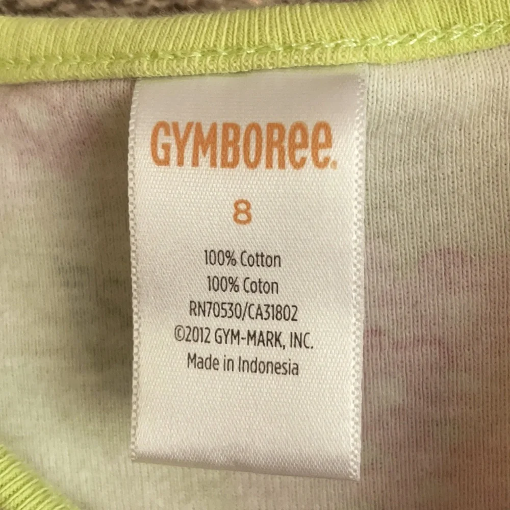 Gymboree Girls Size 8 green and pink floral dress